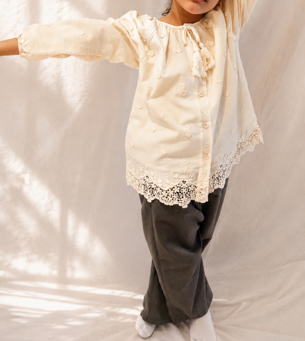 Embroidered Floral Tunic